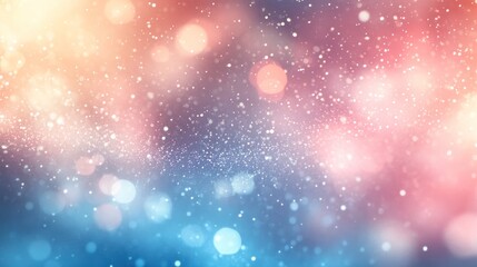Abstract bokeh background with pastel colors and sparkling lights.