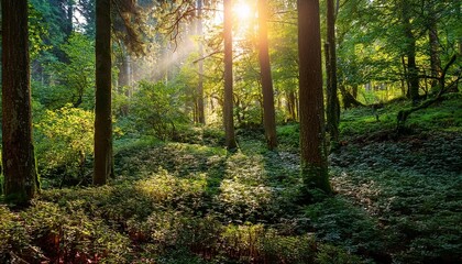 Obraz premium morning in the forest