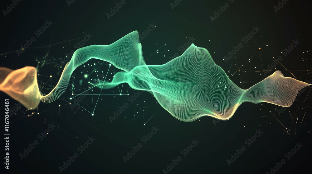 Poster a sleek abstract technology background with digital grids, glowing lines, and a sense of motion, rep