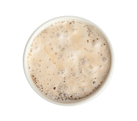 Hot Chocolate Cup, Cacao Mug, Cocoa Beverage, Christmas Drink Glass with Foam, Healthy Breakfast