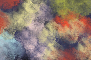 Abstract watercolor digital art painting soft focus for texture background