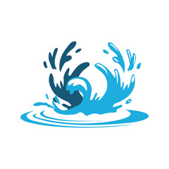 Water Splash Vector Illustration