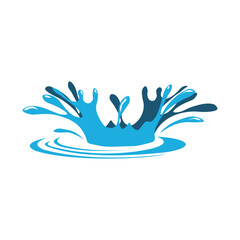 Water Splash Vector Illustration
