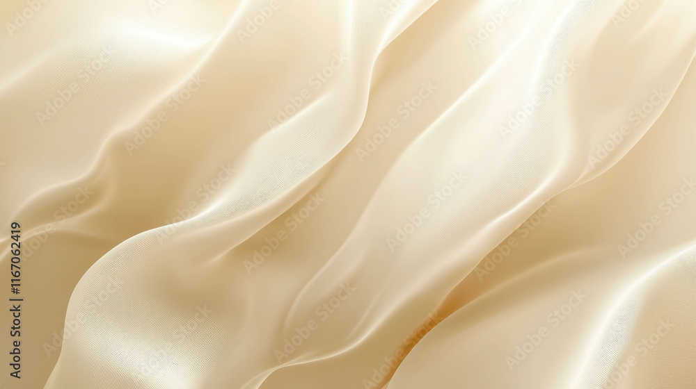 Aufkleber soft neutral tones of light fabric creating a serene flat background texture