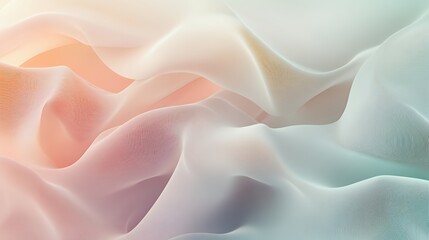 Abstract Pastel Waves Soft Gentle Flowing Texture