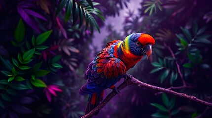 rainbow lorikeet parrot