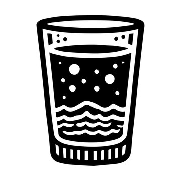 recommend clip art: Black and white glass of spilled whisky isolated in white background.
                     Splash drink. Sketch style shot glass of alcohol drink. 
                    Simple icon. Web site page and mobile app design element.
                    
                    