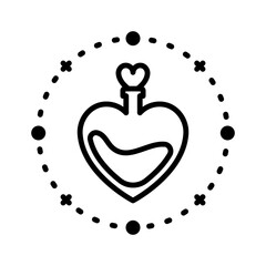 Heart Potion Lineart