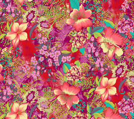 Aurora Abstract - Digital Abstract Allover Pattern Designs