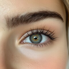 Fototapeta premium close up of eye with make up