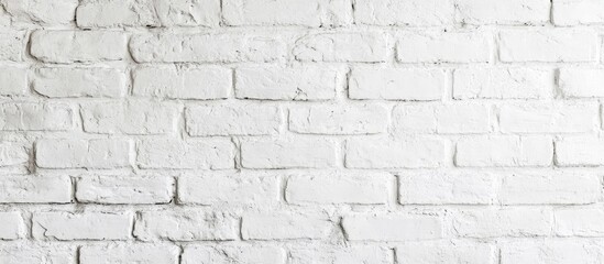 Fototapeta premium Elegant white brick wall backdrop ideal for contemporary interior design in homes, offices, and hotels showcasing modern decor elements.