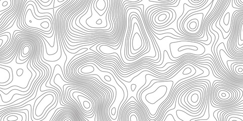 Abstract topographic contours map background. Panorama view gradient multicolor wave curve lines banner background design.
