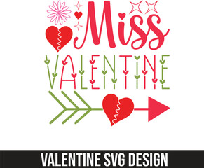 valentine miss valentine SVG design