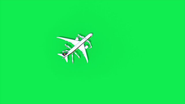 Green Screen Plane Eater Monster, Top, Horror 3D Animations SCP Rendering CGI Cinematic 4K