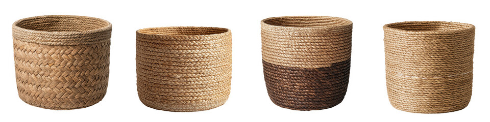 Handwoven Natural Fiber Baskets for Rustic and Eco Friendly Home Decor and Storage
