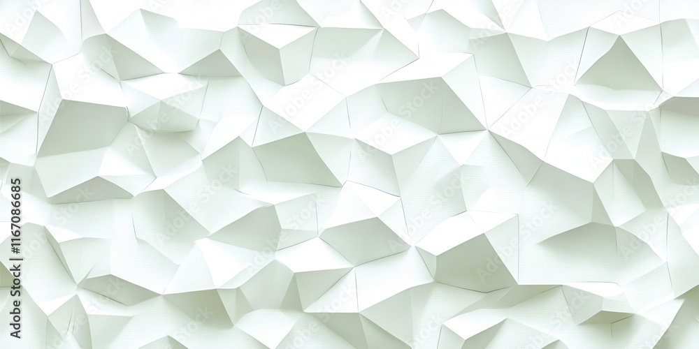 Poster white background with a lot of triangles