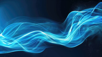 Obraz premium Abstract vivid colorful wave flowing express energetic texture. Seamless texture of vividness curve swirling convey sense of harmony and wonderful scene perfect for effect and graphic design. AIG53.