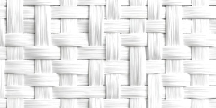 White woven fabric with a pattern of lines
