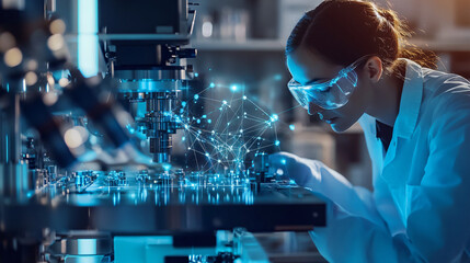 AI-augmented quantum simulations for molecular and material science research, utilizing quantum computing to predict chemical reactions and optimize material properties.