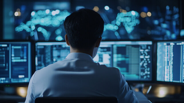 AI-based anomaly detection system for real-time monitoring of network traffic and identifying potential cyber threats and performance bottlenecks.