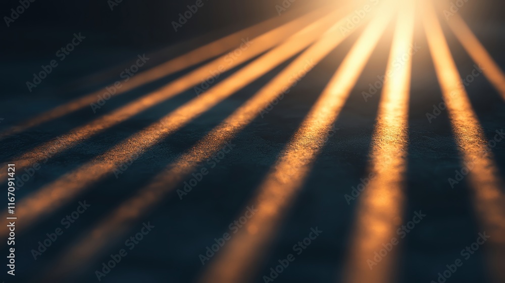 Aufkleber beautiful light rays filtering through creating a warm and serene atmosphere.