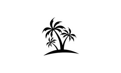 palm tree logo vector