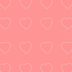 Red and pink background. Gift wrap or greeting card for Valentine's Day.