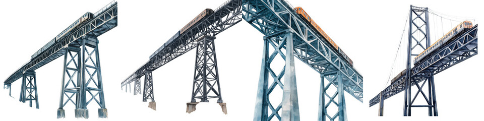 Majestic steel bridge reaching across the skyline iconic industrial architecture and transportation infrastructure in modern urban landscape