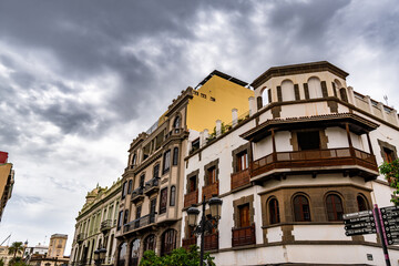 Walking along the old district of las palmas, vegueta. canary islands 2024
