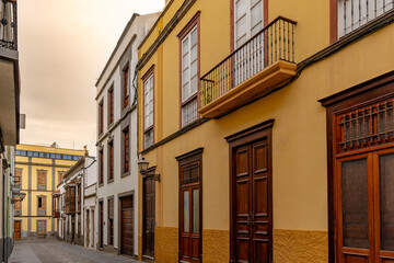 Walking along the old district of las palmas, vegueta. canary islands 2024