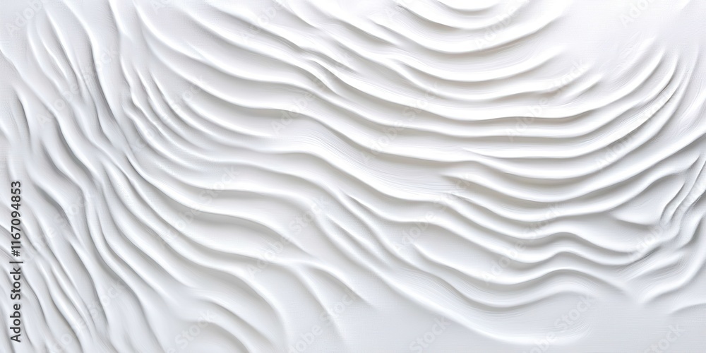 Poster White background with a wave pattern