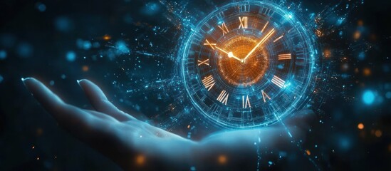 Time Management Digital Clock Planning Efficiency Business Support Productivity Strategy Scheduling