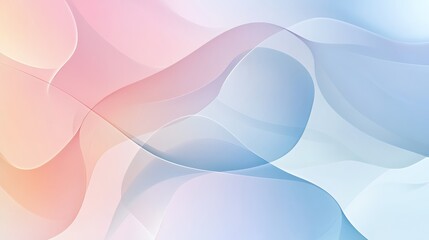 Abstract Pastel Waves Design Soft Colors Background