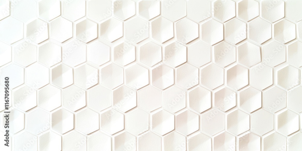 Aufkleber white background with a pattern of hexagons
