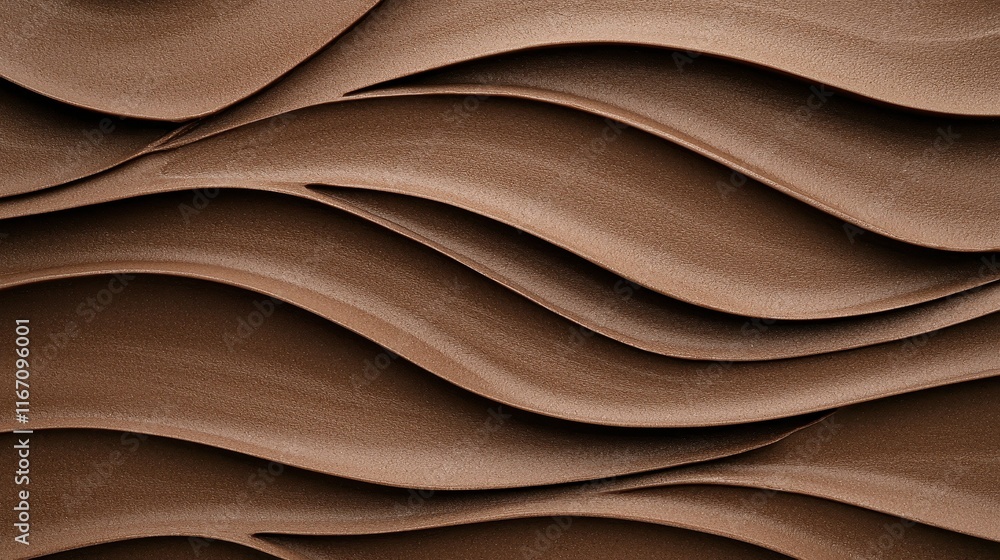 Poster abstract brown wave pattern texture for background and design use