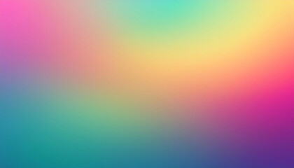 Obraz premium Vibrant abstract color gradient with grain noise texture effect. Modern blurred colourful