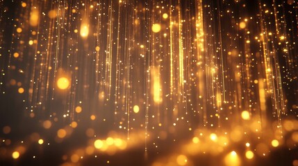 Abstract glowing streaks with subtle modern accents, Generative AI