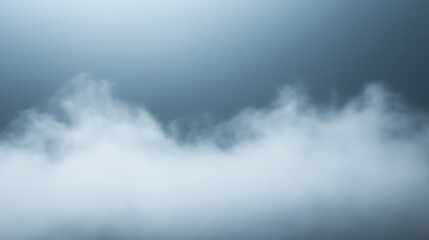 Fototapeta premium Soft misty clouds against a moody blue background. Atmospheric concept for weather or dreamlike scenes
