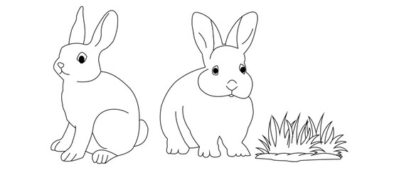 silhouette of a rabbit