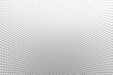 Abstract geometric wave pattern in white for modern background design. 3d render