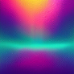 Vibrant abstract neon color gradient with noise texture effect. Modern blurred colourful trendy grainy