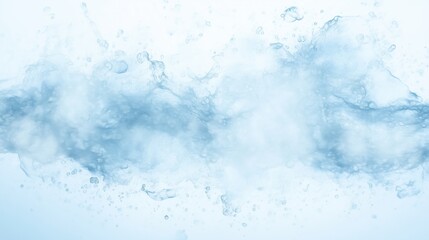 Blue underwater bubbles and misty textures on a light background. concept for water and purity