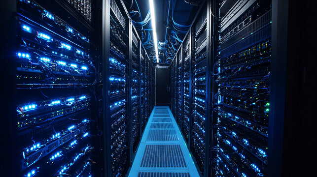 AI-based network optimization that adjusts routing protocols to ensure maximum efficiency, speed, and reliability in data transfer.