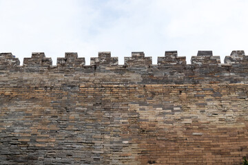 Wall of the Forbidden City in Beijing, China