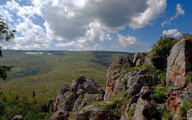 landscape with sky and clouds