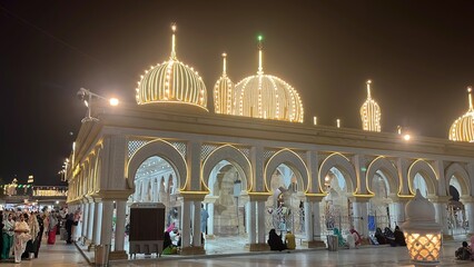 mosque at night
