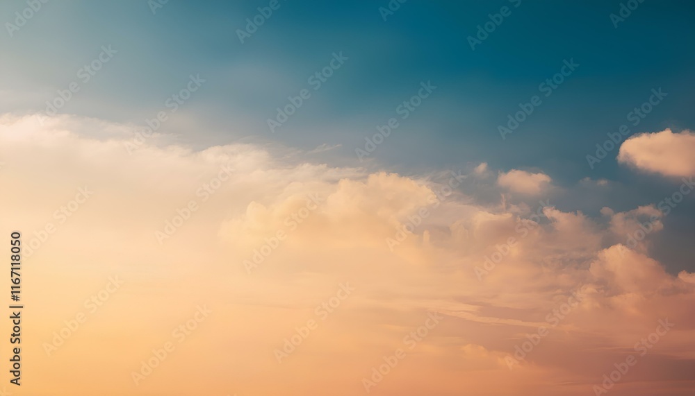 Aufkleber Vintage clouds sky background with copy space for add text.