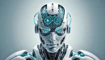 Technology Science Cyborg Robotic Artificial Intelligent Concept Creation Structure