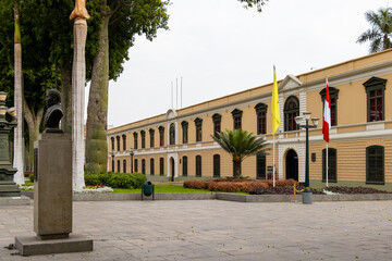 Obraz premium The facade of the University of Saint Marco in Lima, Peru