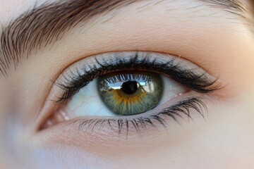 Obraz premium hazel eye macro